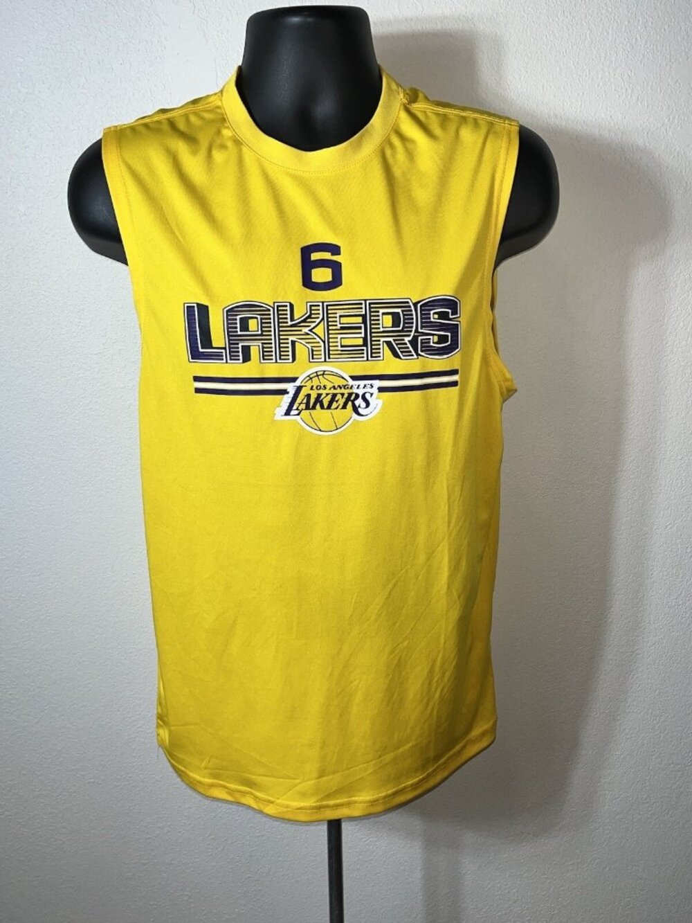 NBA Jersey Las Angeles Lakers 6 LeBron James Mens Small Authentic